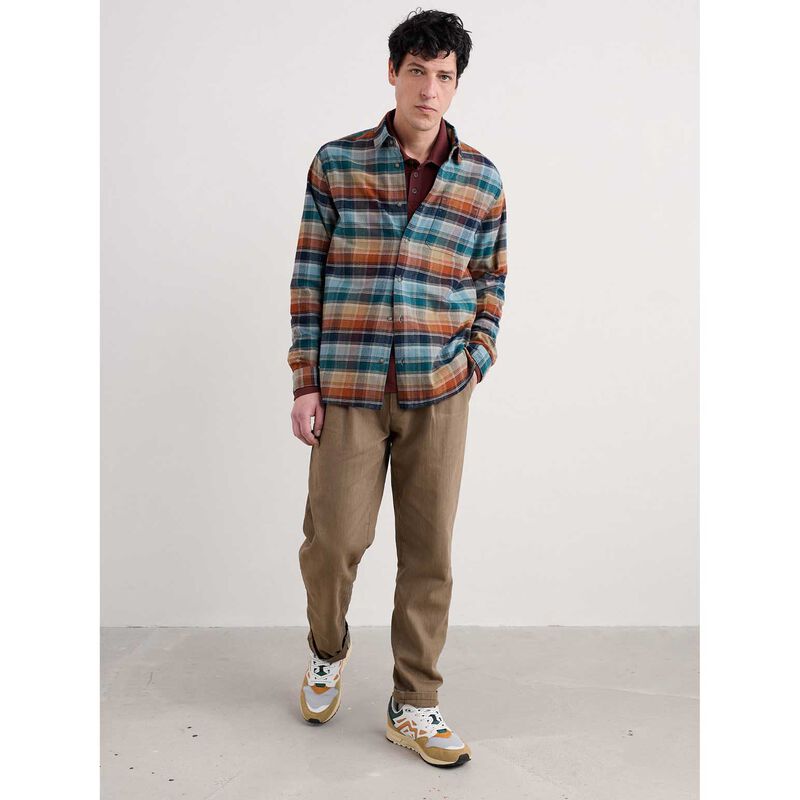 Seasalt Cornwall Fathomer Shirt Root Cellar Light Wade image number 2